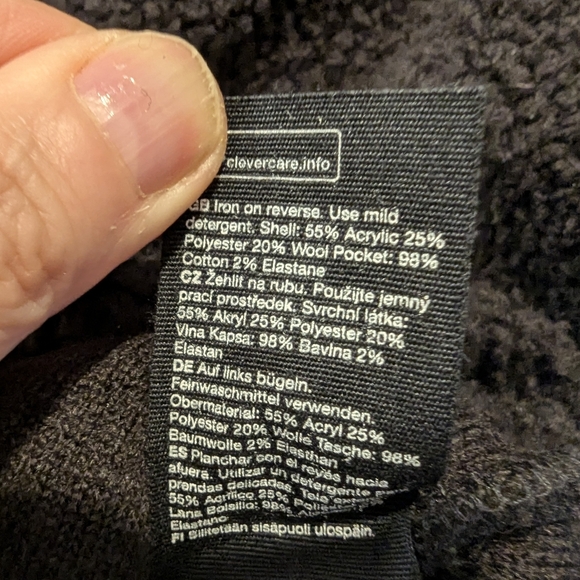 & Other Stories Black Teddy Jacket with Corduroy Pockets - Picture 9 of 12